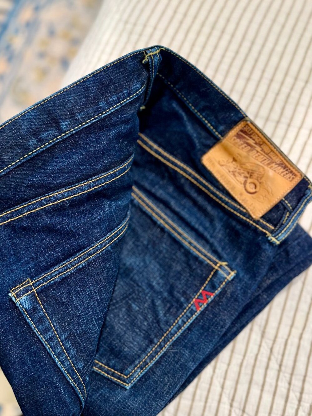 Iron Heart 633S-18 Straight Tapered Selvedge Jeans (tagged Size 38)